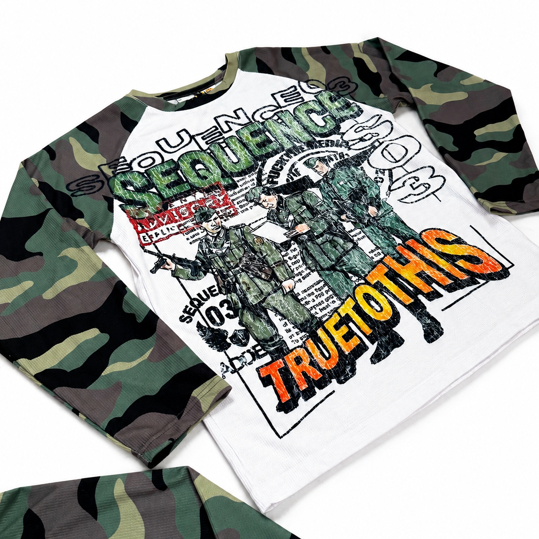 s03 'ARMY' Waffle Knit Longsleeve